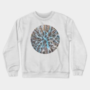 Circular Palm Trees Geometry Photography Crewneck Sweatshirt